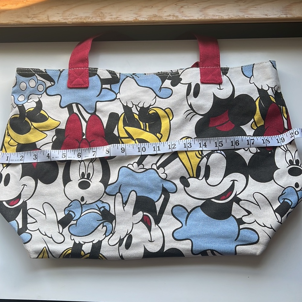 Disney Minnie Mouse canvas lined tote bag NWOT - Picture 5 of 6